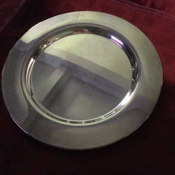 12 bread and butter plates silver plate